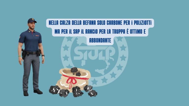 Befana: carbone ai poliziotti, ma per il Sap rancio ottimo e abbondante.