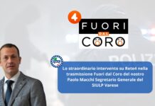 Lo straordinario intervento nella trasmissione Fuori dal Coro di Paolo Macchi Segretario Generale del SIULP di Varese