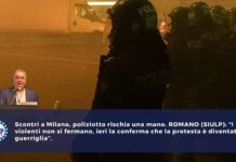 Scontri a Milano, poliziotto rischia una mano.