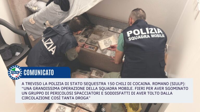 A Treviso la Polizia di Stato sequestra 150 chili di cocaina