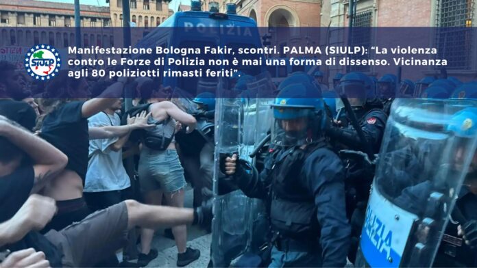 Manifestazione Bologna Fakir, scontri_SIULP_POLIZIA_DI_STATO